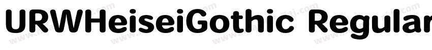 URWHeiseiGothic Regular字体转换